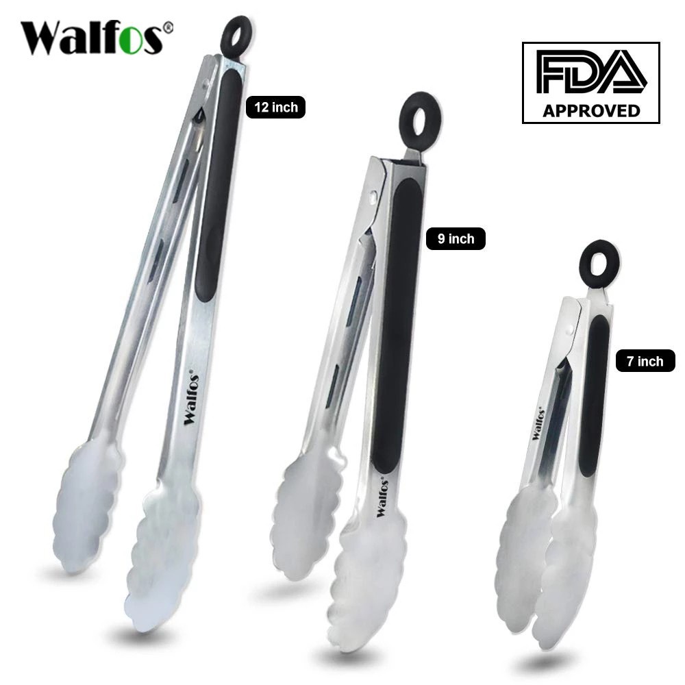 Ảnh Kẹp nướng bằng thép không gỉ Walfos 304 1