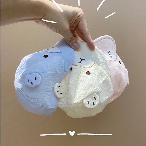 Nón Xô mũ che nắng cho bé sơ sinh 0-4 tháng Hoạ Tiết Gấu Đáng Yêu Cho Bé Hàng Siêu Xinh mesocshop