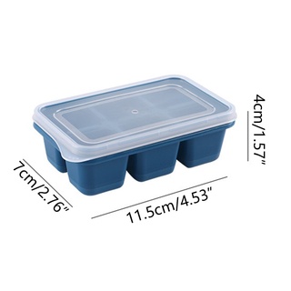 Khuôn Làm Đá Viên Bằng silicone Cấp Thực Phẩm Kèm Nắp Đậy Hình Vuông diy Dành Cho cocktail