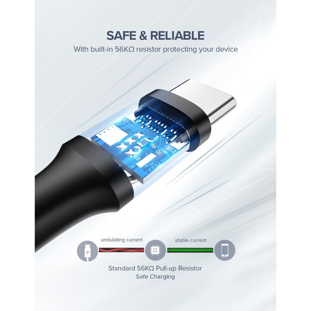 Dây cáp sạc nhanh/ truyền dữ liệu UGREEN 3A đầu cắm TypeC USB sang Type C | BigBuy360 - bigbuy360.vn