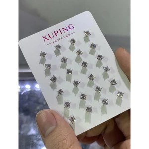 bông tai nụ 4li (mm) đá cz sáng đẹp nam nữ