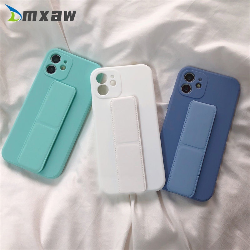 Ốp Điện Thoại TPU Mềm Màu Trơn Có Giá Đỡ Từ Tính Cho Samsung Galaxy Note 20 Ultra 10 Plus Lite A72 A33 5G
