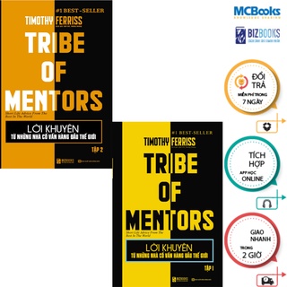 Sách - Trọn bộ 2 cuốn Tribe Of Mentors - Lời khuyên từ những nhà cố vấn hàng đầu thế giới - MCBooks