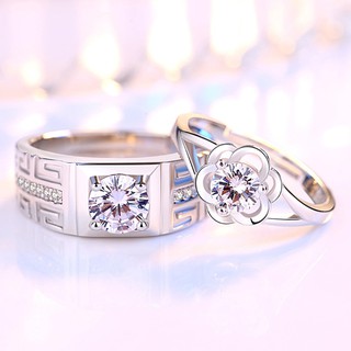 Nhẫn cặp hoa hồng BHN89