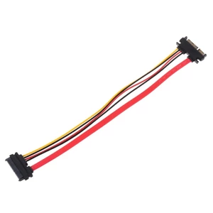 MOON 15 + 7 Pin 22Pin Cáp nối dài nguồn dữ liệu 11 81in Nam sang Nữ