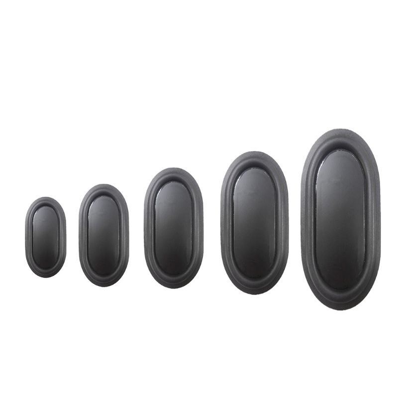 Set 2 đĩa rung hình oval bằng cao su chuyên dụng cho loa bass nặng 2040-6090