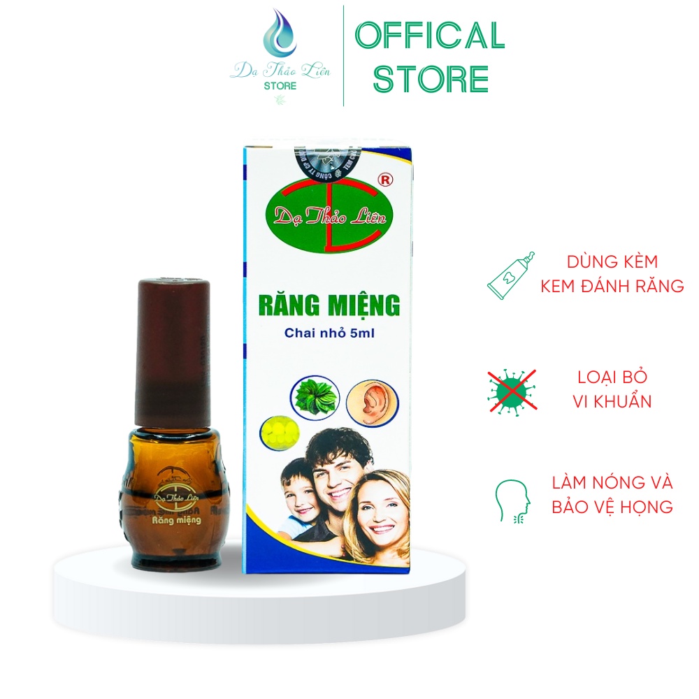 Tinh Dầu Răng Miệng Dạ Thảo Liên 5ml Thảo Dược Thiên Nhiên, Da Thao Lien Oral Essential Oil 100% natural 5ml