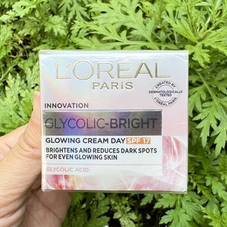 Kem Dưỡng Sáng Da Ban Ngày L0real Paris Glycolic-Bright Glowing Cream Day SPF 17 - 15ml