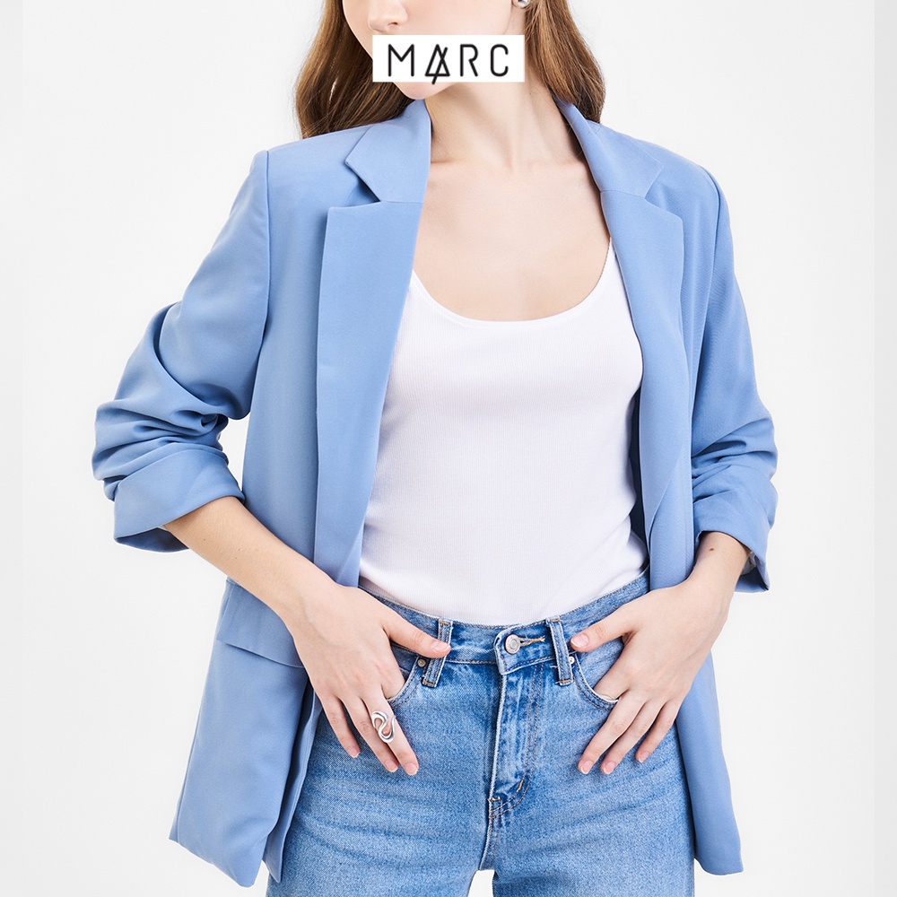 Mô tả Áo blazer nữ Áo vest nữ MARC FASHION nhún xắn tay cách điệu trẻ trung FAVH043521 - 11