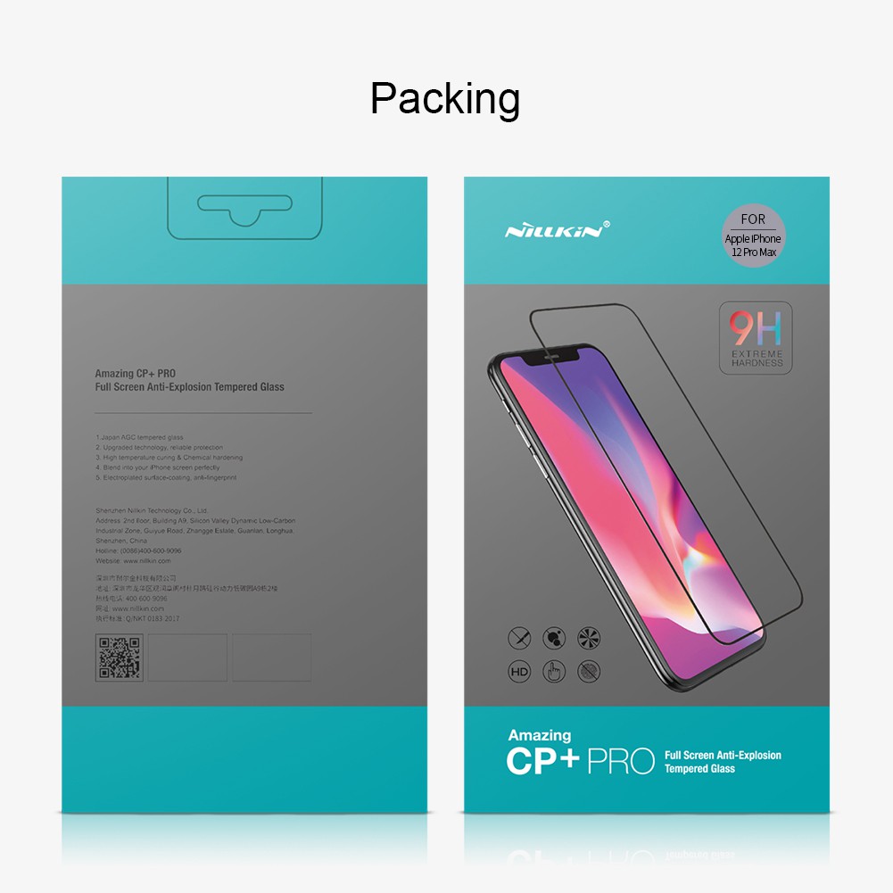 Kính cường lực iPhone Nillkin Full màn hình CP+ PRO cho Xr/11 đến 16 PRO MAX