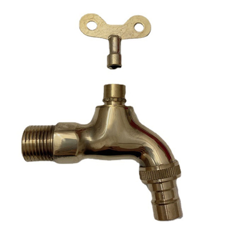 Vòi nước chống trộm SHI cho w Lock cho Key Brass Body Lỗ đơn cho Key S