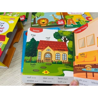 [Outlet S1] Sách - Baby's first words and picture dictionary - Từ điển song ngữ qua tranh cho bé