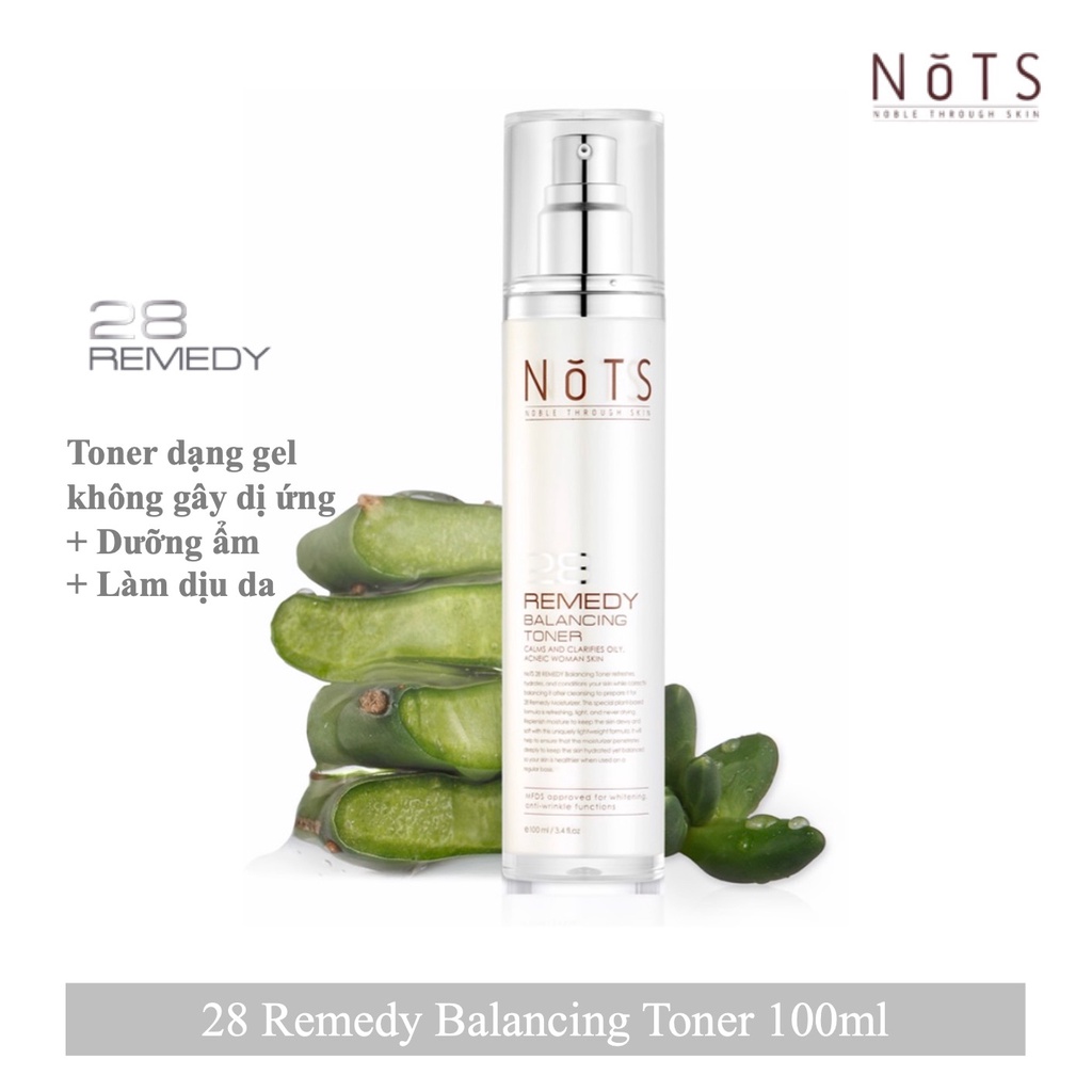 Bộ 4 sản phẩm Dưỡng Ẩm- Phục Hồi- Tái Tạo Da NoTS 28Remedy Serum Set