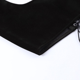 Vipdeal1 Áo crop top corset Ôm Dáng Màu Trơn Có Thể Điều Chỉnh Kích Cỡ Cho Nữ