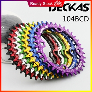 Dây Xích DECKAS 104BCD 36T Xe Đạp MTB Hình Bầu Dục Dây Xích Vòng 34T 38T 32T hẹp Núi Rộng Xe Đạp Chainwheel