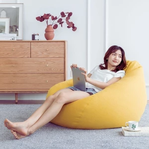 Ghế Lười 3II HOME Ghế Lười Hạt Xốp Cao Cấp Dáng Lê 3 Size XL/ L/ M Siêu Êm Ái Đa Sắc - 3IIGLHX230819