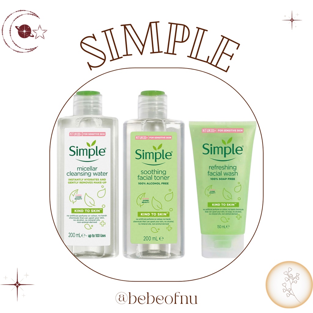 Combo Làm Dịu Da Simple Kind To Skin | Shopee Việt Nam