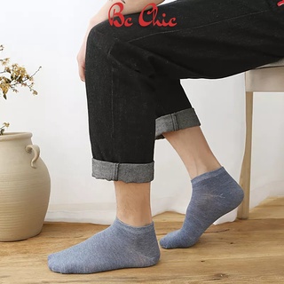 Tất cotton cổ ngắn trơn nam nữ thấm hút mồ hôi T777 BC_CHIC LINGERIE