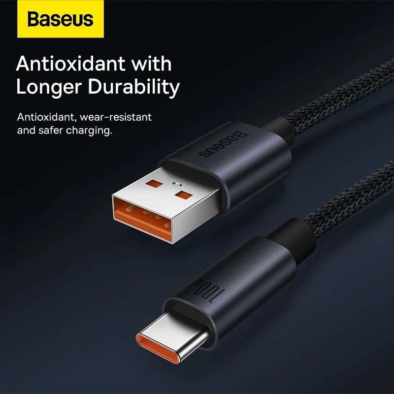 Cáp Sạc Baseus 100W USB Type C USB sang Type-C & cáp sạc 2 trong 1 thích hợp Cho Huawei Honor Samsung Xiaomi