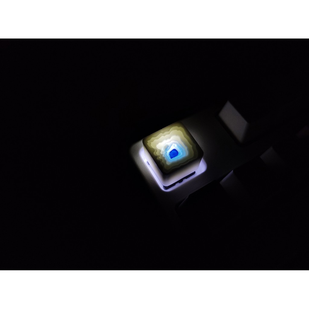 Keycap artisan Abyss xuyên led cực đẹp, thành keycap dày dặn, lắp cho bàn phím cơ | BigBuy360 - bigbuy360.vn