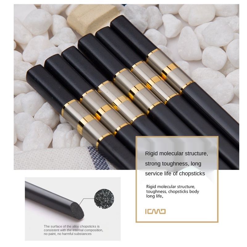 Đũa Tái Sử Dụng Sợi Thủy Tinh 10 Đôi - Reusable Fiberglass Chopsticks 10 Pairs | Đũa Nhà Hàng Nhật Bản Chuyên Dụng Sushi - Japanese Restaurant Sushi Chopsticks for Asian Cuisine