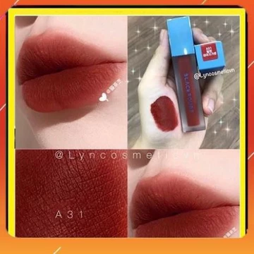 Son Black Rouge 𝘼31 Màu Đỏ Nâu Cháy ⚡️ Hàng Hanmade - Cam Kết Mỹ Phẩm Chính Hãng