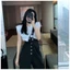 FREESHIP YẾM BÒ VINTAGE MÀU TRẮNG ĐEN PHONG CÁCH HÀN QUỐC