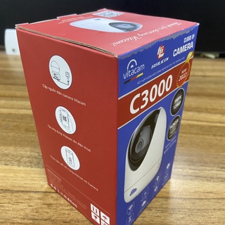 Camera IP wifi Vitacam C3000 3.0MPX FullHD+ phân giải 1296P x 1080 - đàm thoại 2 chiều, quan sát cực rộng, xoay 360 độ
