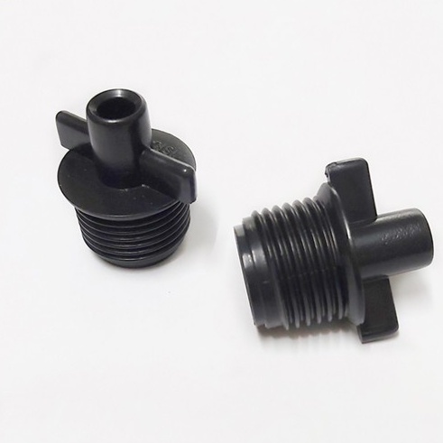 Bộ 10 Ren Ngoài 21 Nối Chuyển Nhanh Ống Nhựa 21 Ra Ống 6mm- Tưới Tự Động, Béc Tưới Phun Sương, Phun Mưa