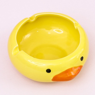 Gạt Tàn Thuốc Bằng Sứ 8.5cm/9.5cm Họa Tiết Hoạt Hình Động Vật Đáng Yêu Kiểu Hàn Quốc
