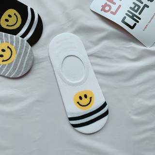 [MUA 2 TẶNG 1]Tất vớ lười nữ cotton Happy Smile Kikiya W-N-045 (Chính Hãng Hàn Quốc)