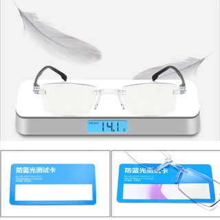 Kính đọc sách không vành Nam Kính đọc sách máy tính chống tia xanh Đầu đọc lão thị + 1.0 + 1.5 + 2.0 + 2.5 + 3.0 + 3.5