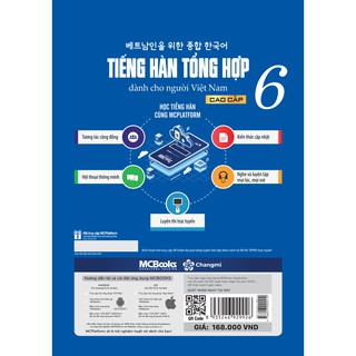 Sách - Tiếng Hàn Tổng Hợp Dành Cho Người Việt Nam Trình Độ Cao Cấp 6 – Bản Đen Trắng  (phiên bản mới)