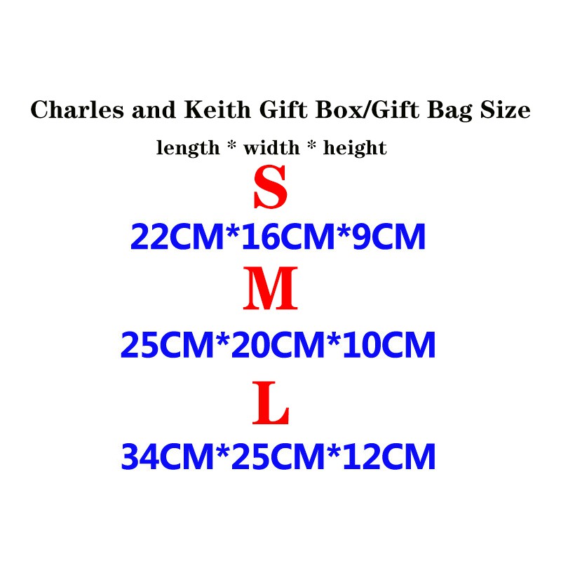 Charles & KEITH Túi Giấy Đựng Quà 3 Kích Cỡ (Không Bán Riêng Lẻ)