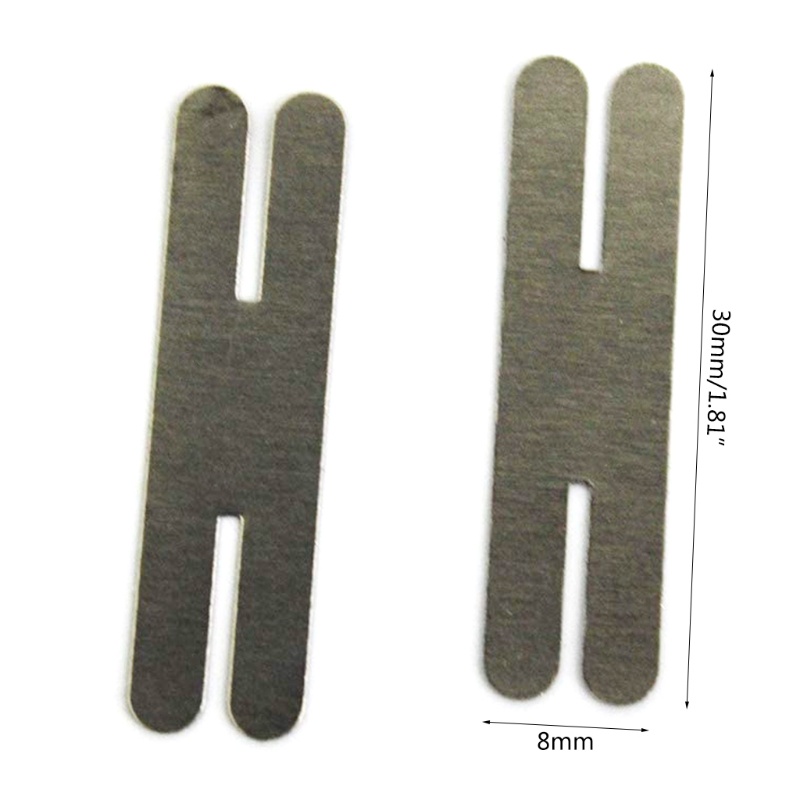 Bộ 100 dải thép mạ niken loại chữ H 0.2x30x8mm dành cho máy hàn hộp pin