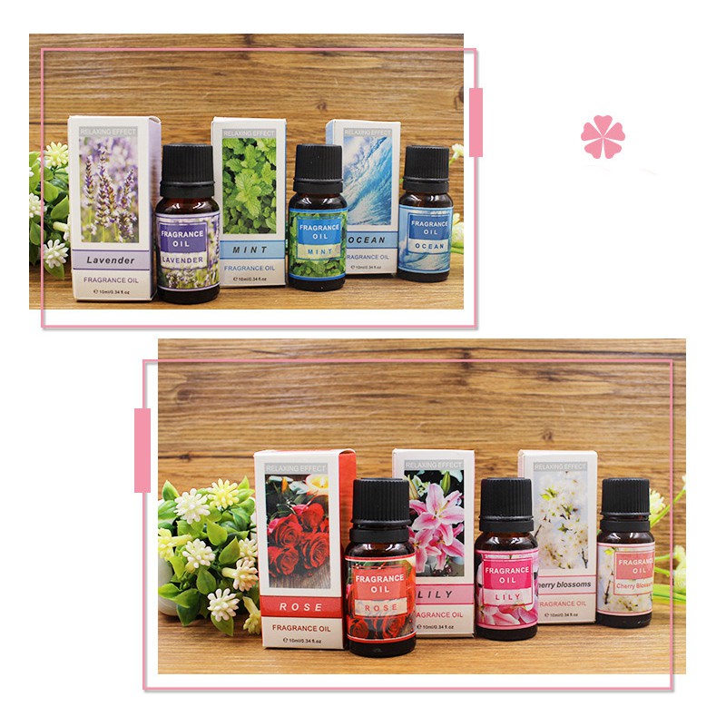 (20 Hương Mới) Lọ 10ml Tinh Dầu Thiên Nhiên Nguyên Chất Nhiều Mùi Thơm Phòng Giúp Bạn Thư Giãn Sảng Khoái Mỗi Ngày