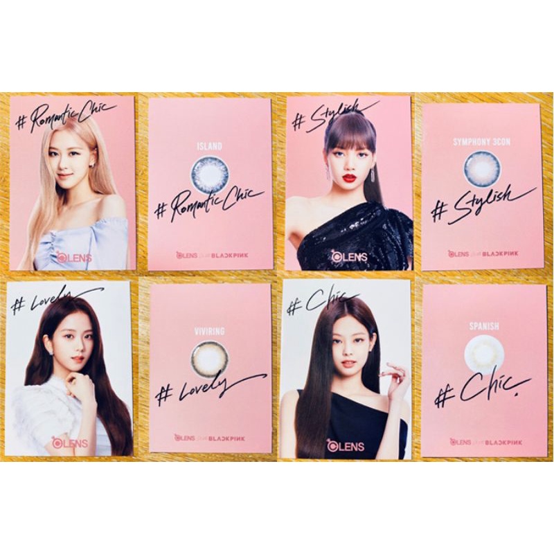 Set card ảnh unoff BLACKPINK Lisa, Rose, Jennie, Jisoo - 2019