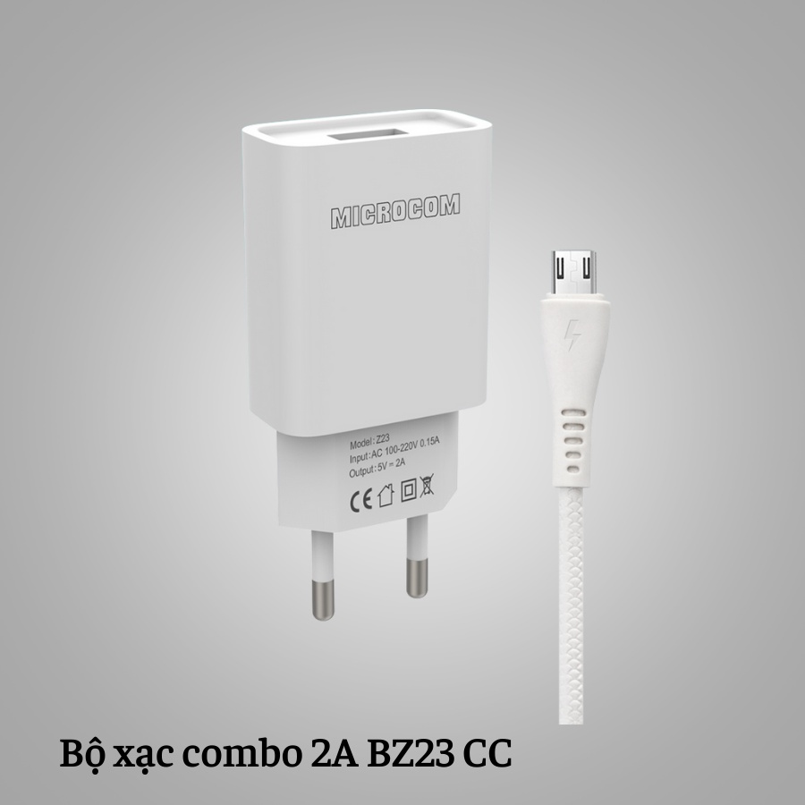 Bộ sạc nhanh điện thoại Microcom 2A BZ23 CC USB TypeC – AnDi_Store89 ...