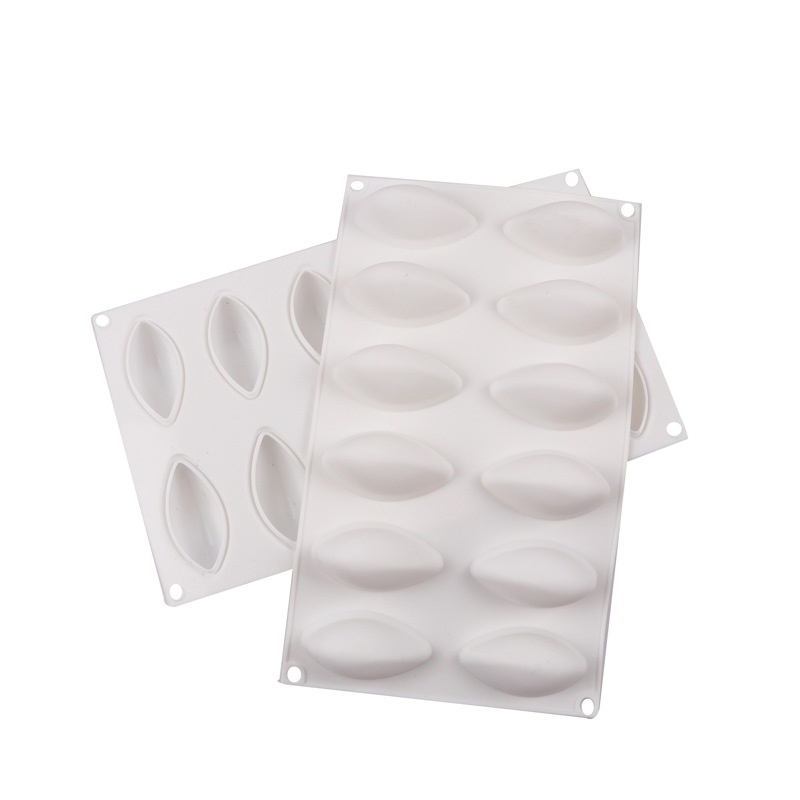Khuôn silicone 12 Ngăn Làm Bánh mousse/Sô Cô La Hình Quả Xoài
