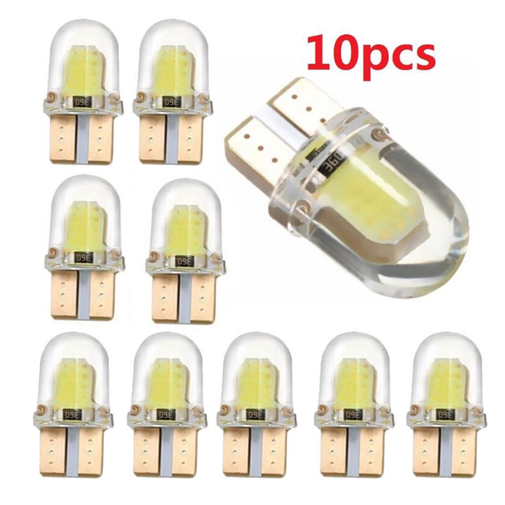 Set 10 đèn LED đỗ xe hơi 4 chip W5W T10 194 168 W5W 4SMD chất lượng cao