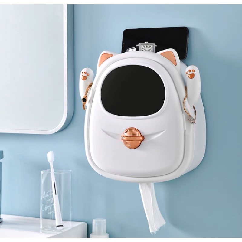 Hộp đựng giấy ăn hình mèo sáng tạo