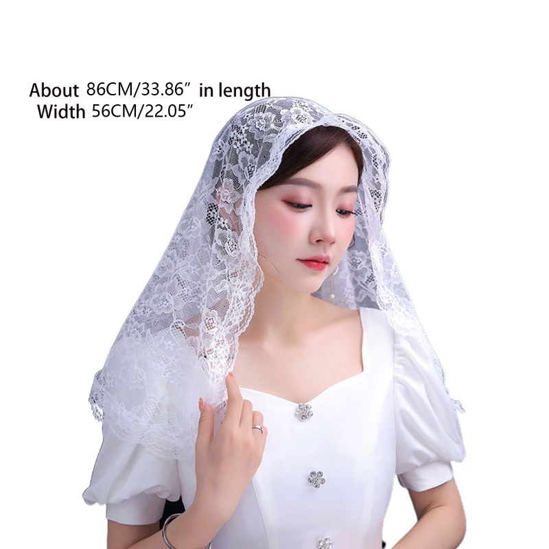 YOI Ren Mantilla Nhà thờ Công giáo Khăn che đầu cho cô dâu