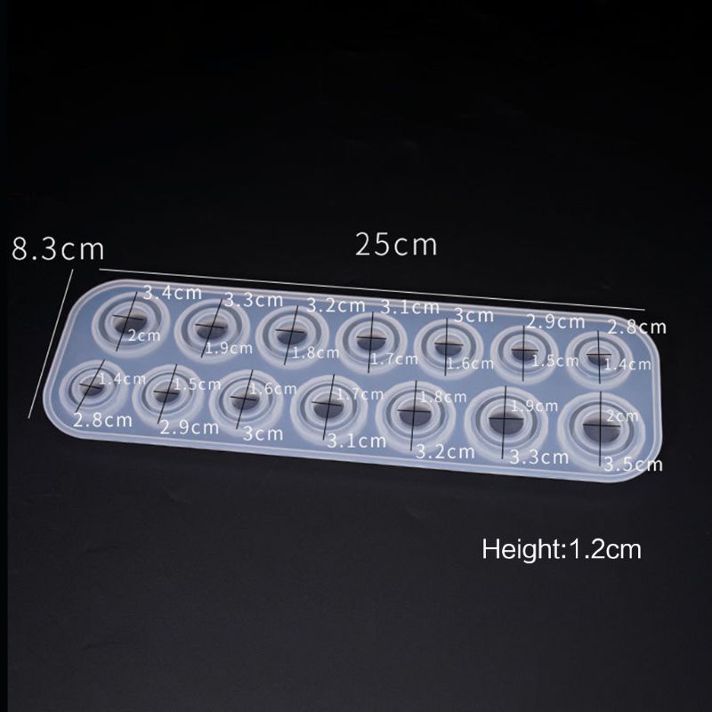 Khuôn Silicone Mềm cho Đúc Nhẫn DIY từ Nhựa Cao Cấp - Trang Sức Thủ Công