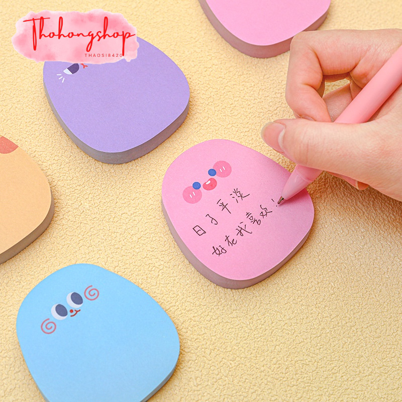 3 Note Ghi Chú 60 Tờ Hoạt Hình Biểu Cảm Cute