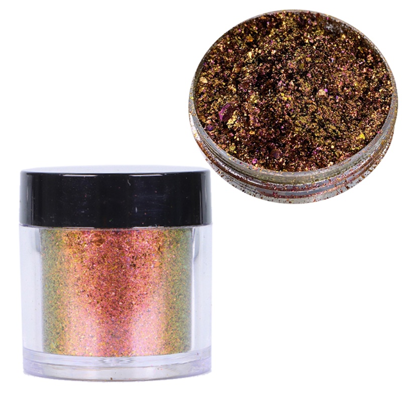 for Aurora Nail Powder Flake Colorful Coarse Cloud Brocade Powder for Nail Art D