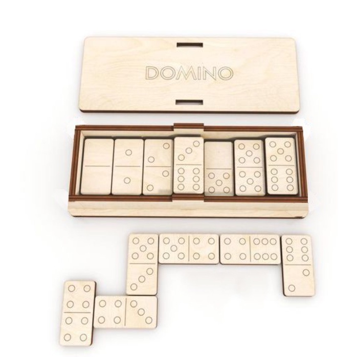 Bộ cờ Dominoes 28 quân gỗ | Domino tô màu