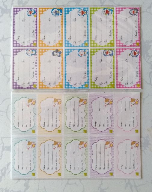 Ảnh Combo 100 nhãn vở học sinh có keo dán Thiên Long Điểm 10 TP-NBL006 2