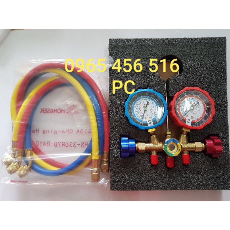ĐỒNG HỒ GAS ĐÔI HONGSEN - Tặng kèm 1 dây sạc gas R410 | Shopee Việt Nam