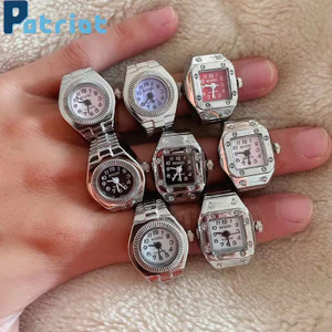 Nhẫn Kiểu Đồng Hồ Bằng Kim Loại Đính Đá Thời Trang Sang Trọng