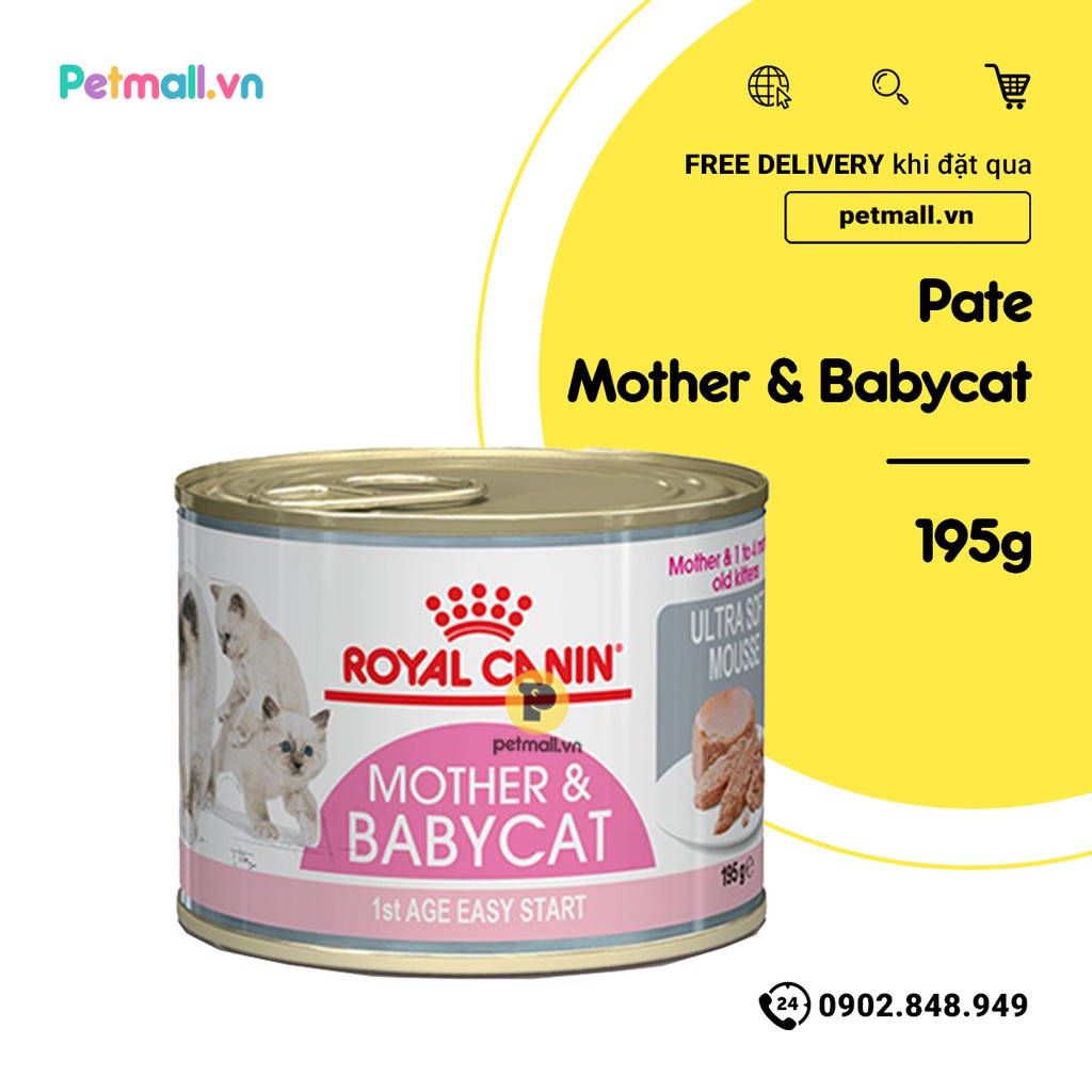 Pate Mèo Royal Canin Mother And Babycat 195g Shopee Việt Nam